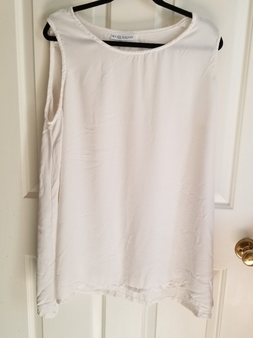 BRYN WALKER pure WHITE TUNIC TOP xl